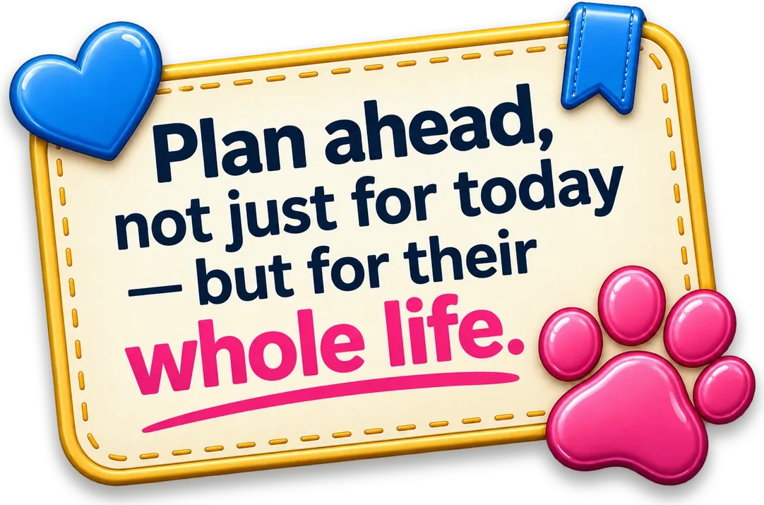 Plan ahead, not just for today, but for their whole life